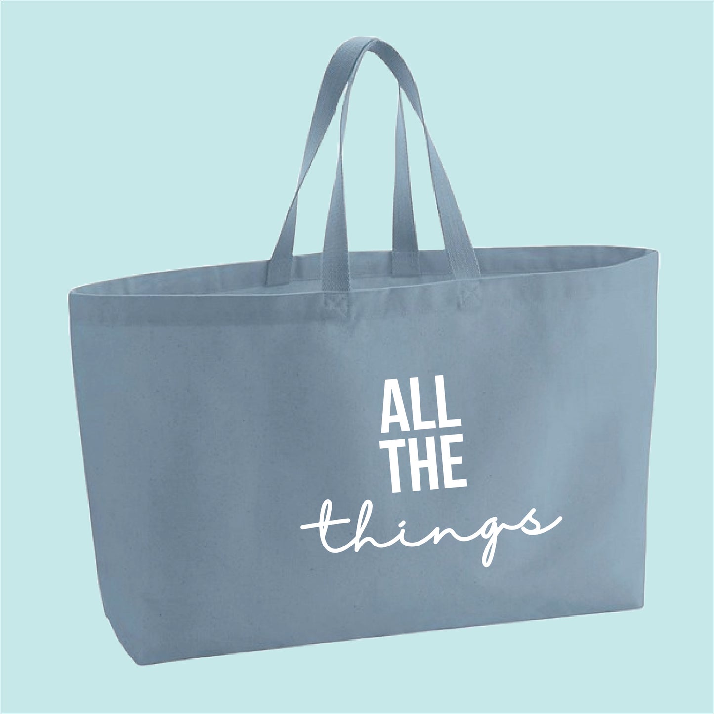 All The Things Premium Canvas Oversized Tote Bag