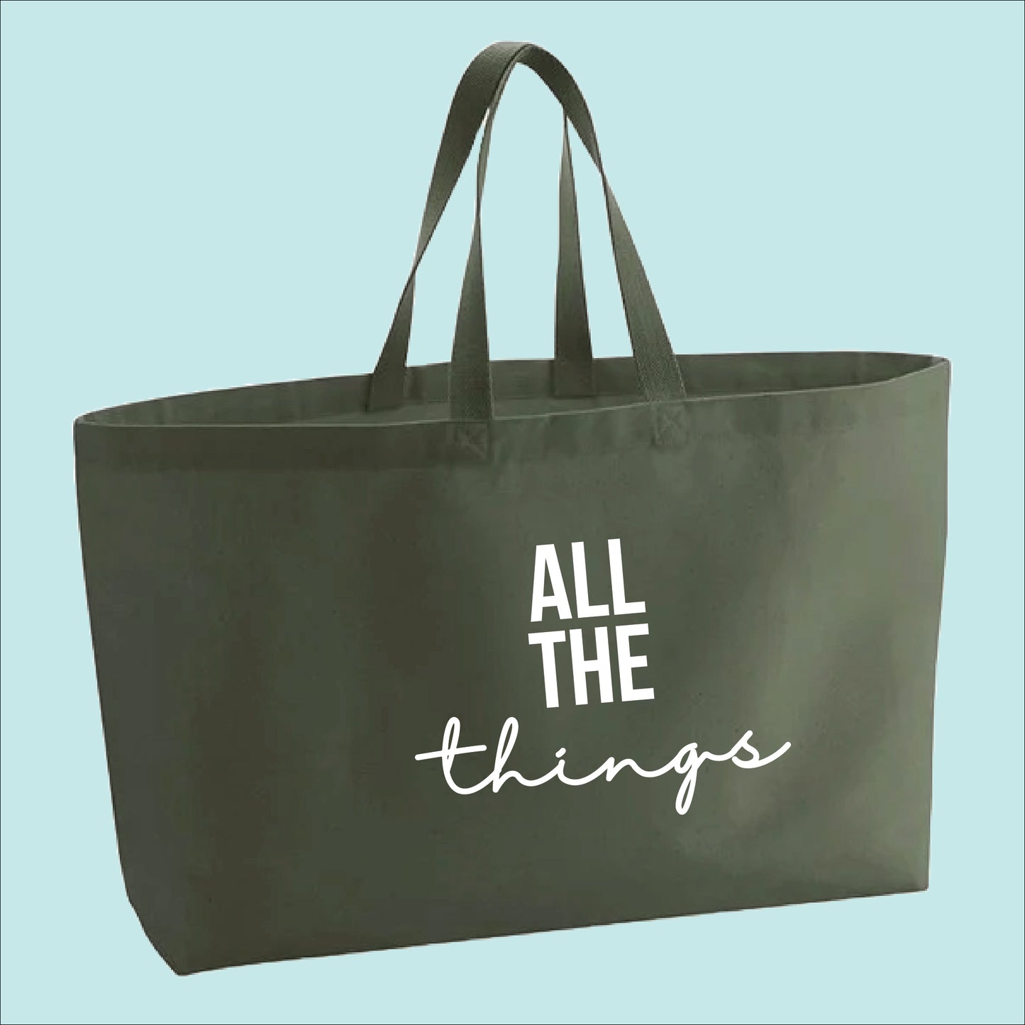 All The Things Premium Canvas Oversized Tote Bag