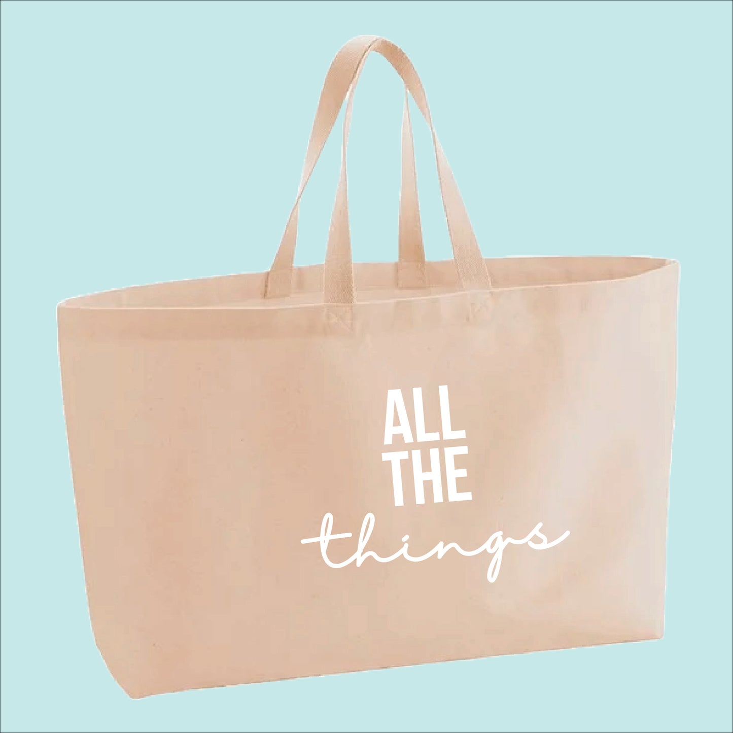 All The Things Premium Canvas Oversized Tote Bag