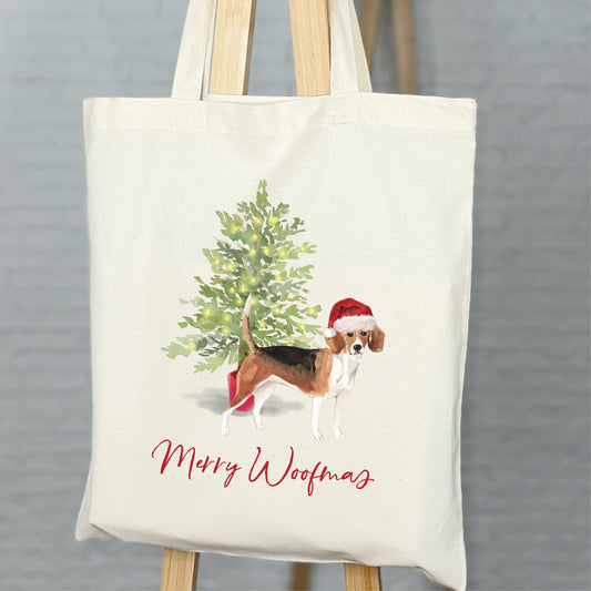 Personalised Dog Christmas Tote Bag