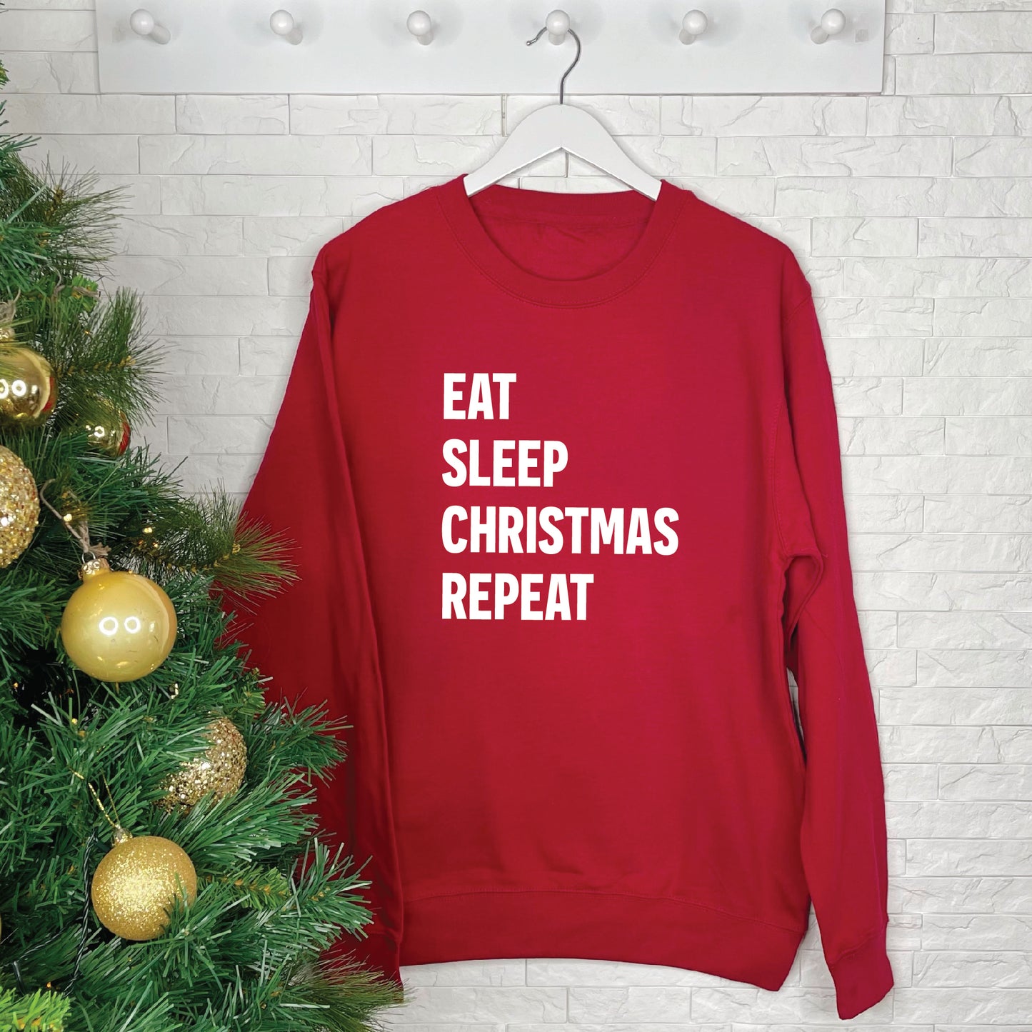 Eat Sleep Christmas Repeat Christmas Jumper