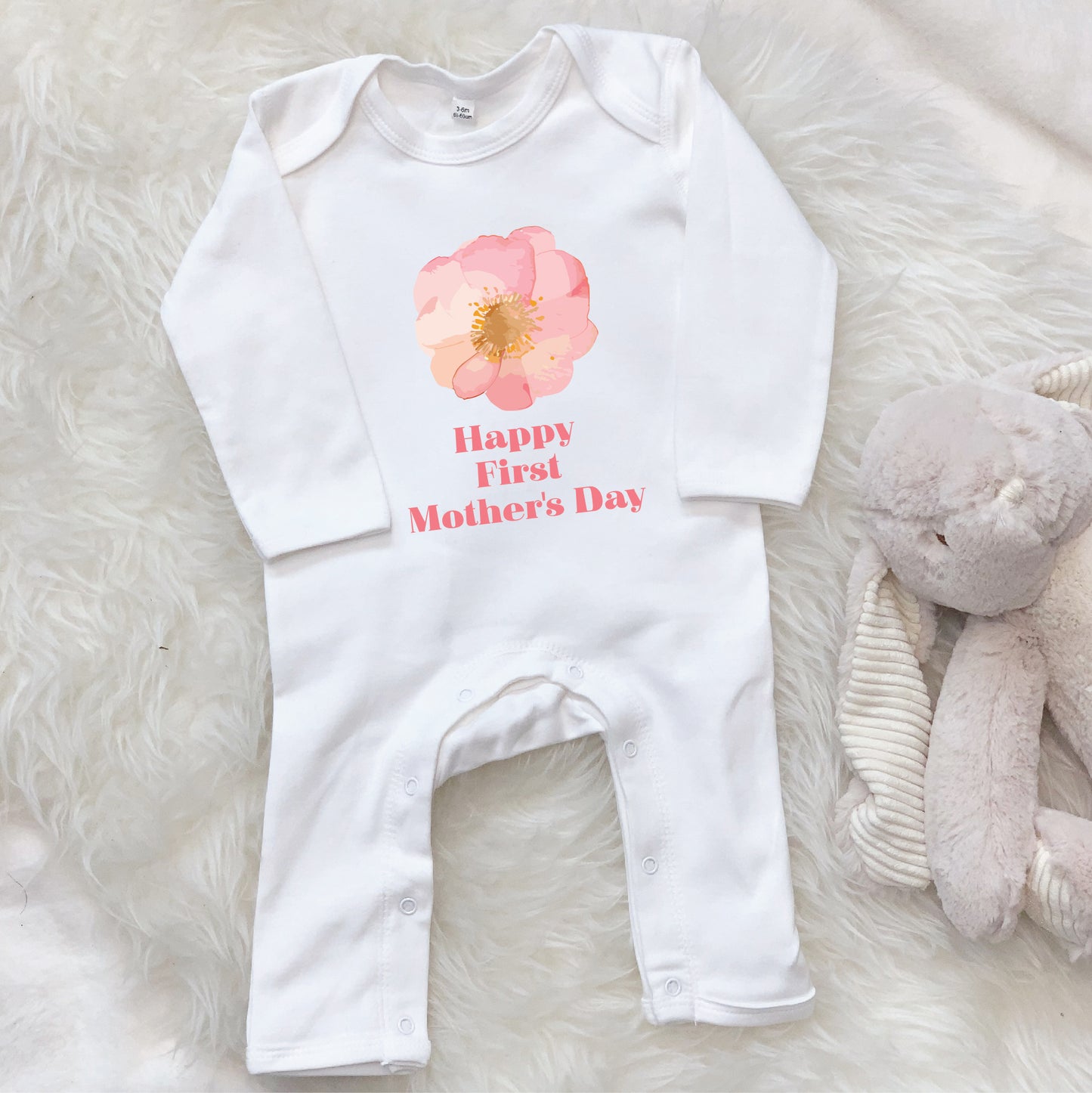 Happy First Mother's Day Rose Babygrow