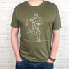 Men's Rugby T Shirt Line Drawn
