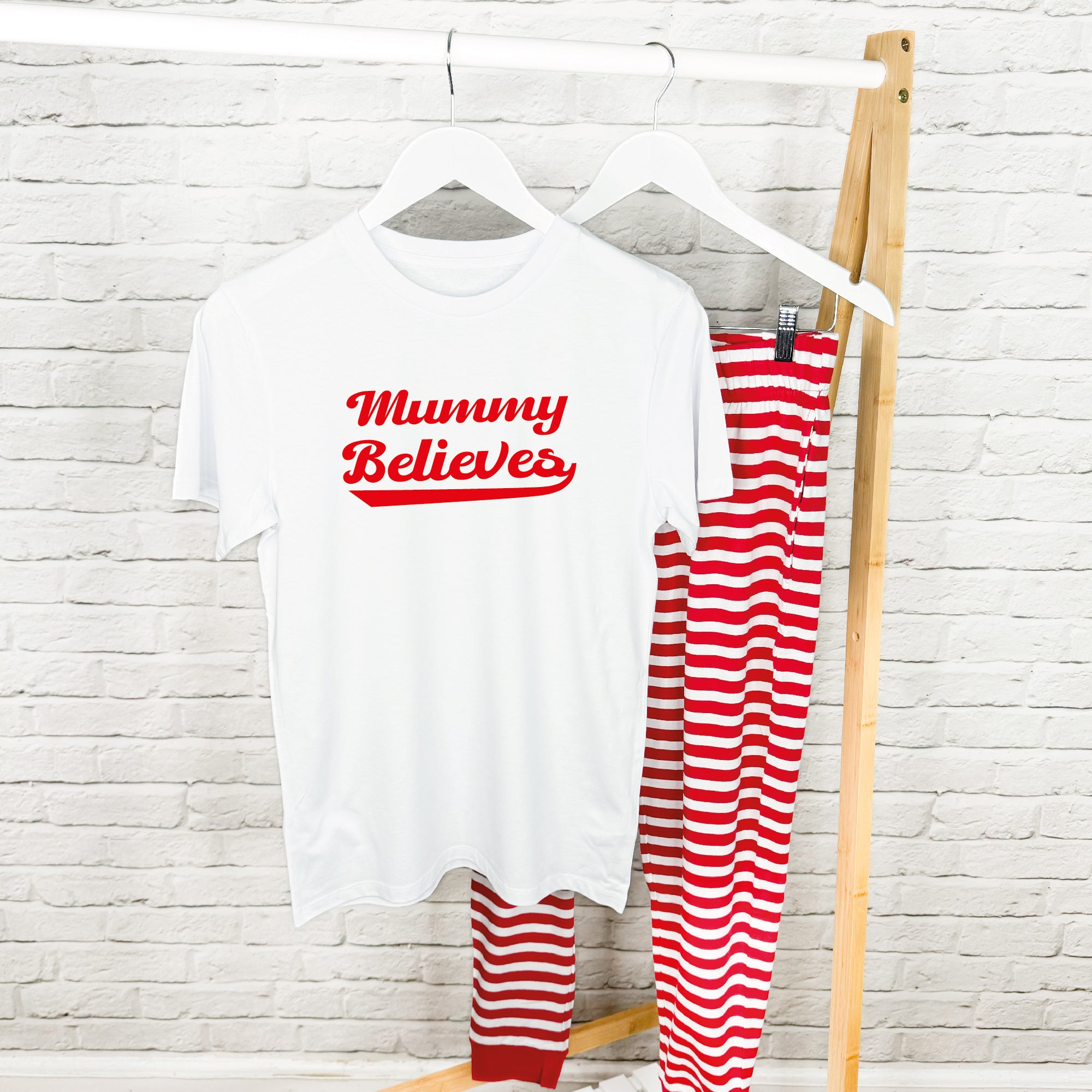 Pyjamas College Adult Personalised Believes Family Pyjamas College Style | Lovetree Design