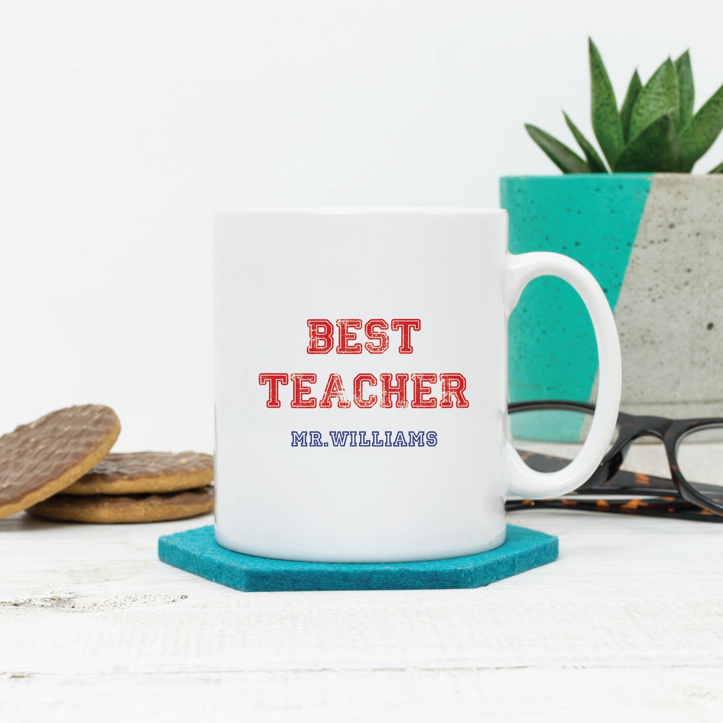 Varsity Style Personalised Teacher Mug