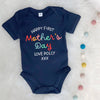 Personalised Happy First Mother's Day Bright Babygrow
