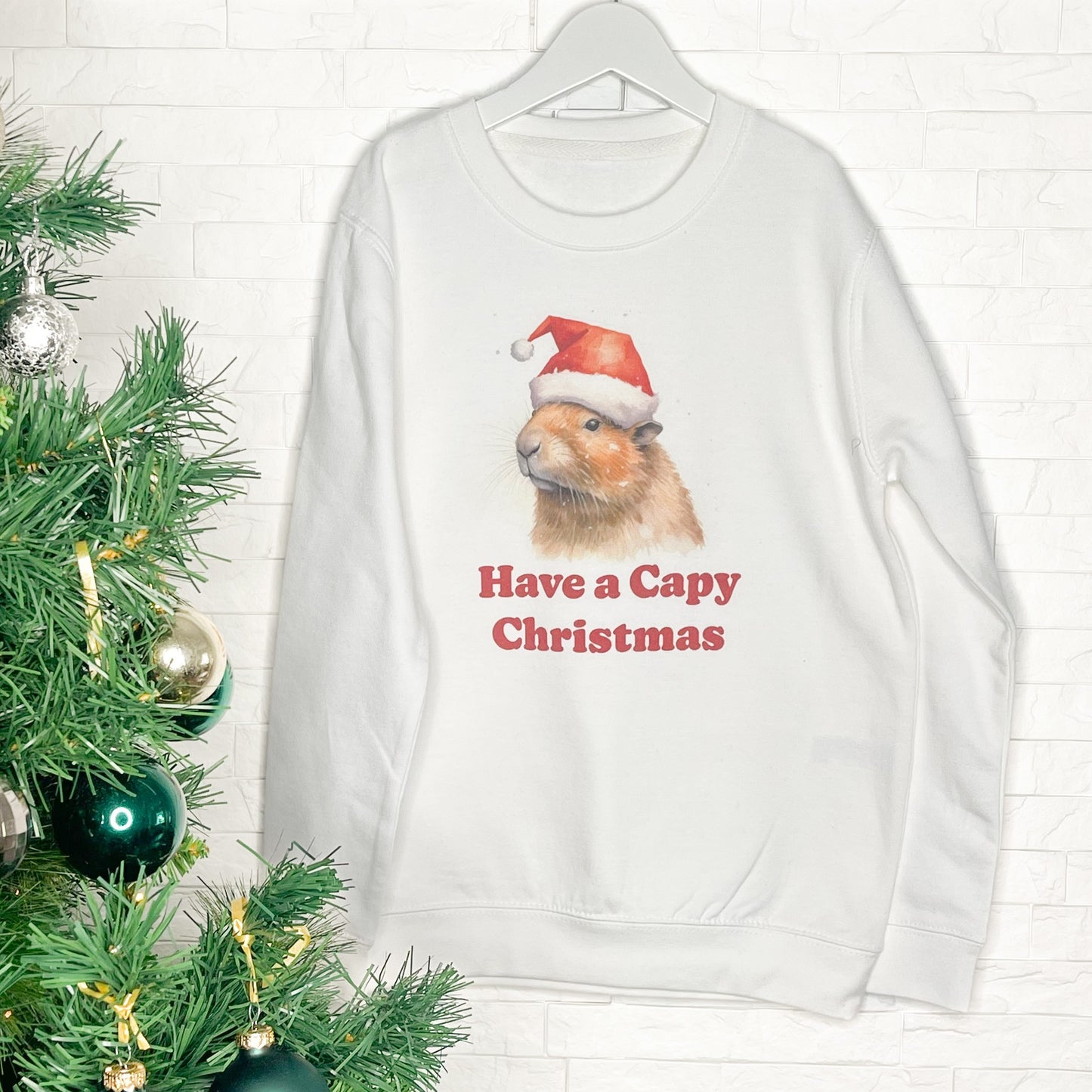 Capybara Kids Christmas Jumper