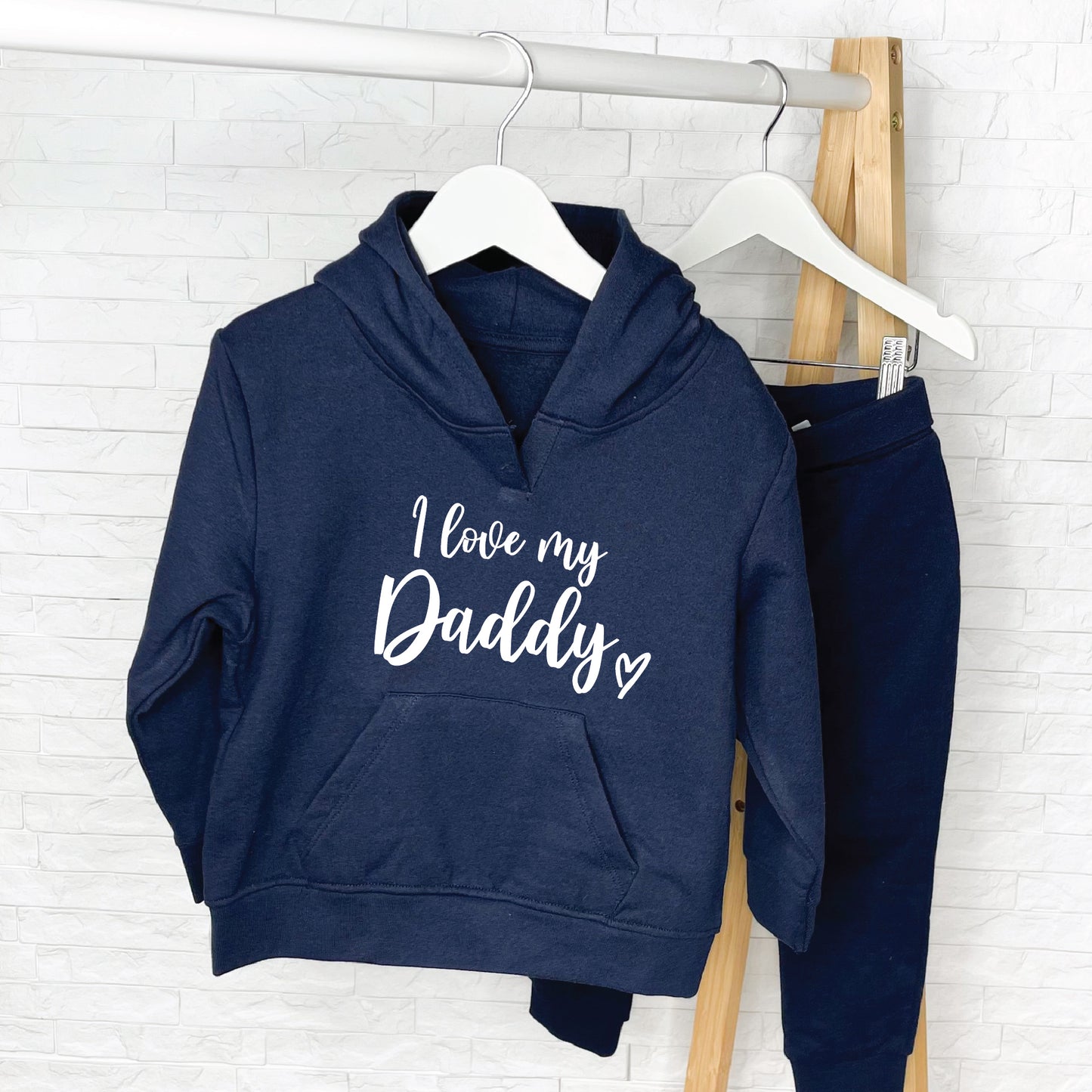 Personalised I Love My Mummy/Daddy Kids Hoodie Set