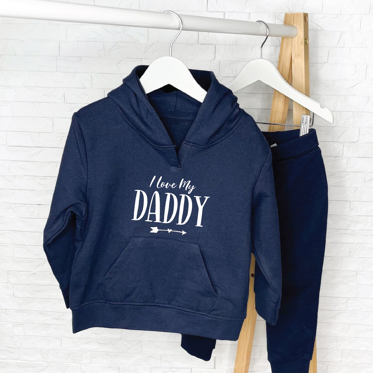 Personalised I Love My Mummy/Daddy Kids Hoodie Set