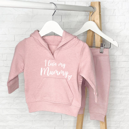 Personalised I Love My Mummy/Daddy Kids Hoodie Set