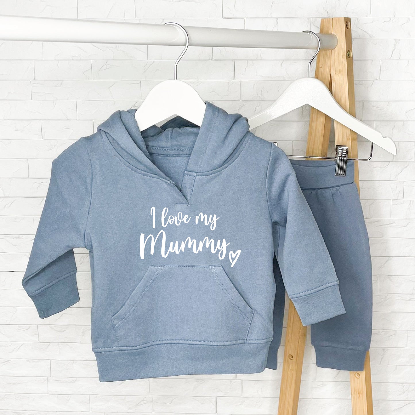 Personalised I Love My Mummy/Daddy Kids Hoodie Set