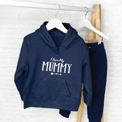 I Love My Mummy/Daddy Kids Hoodie And Jogger Set