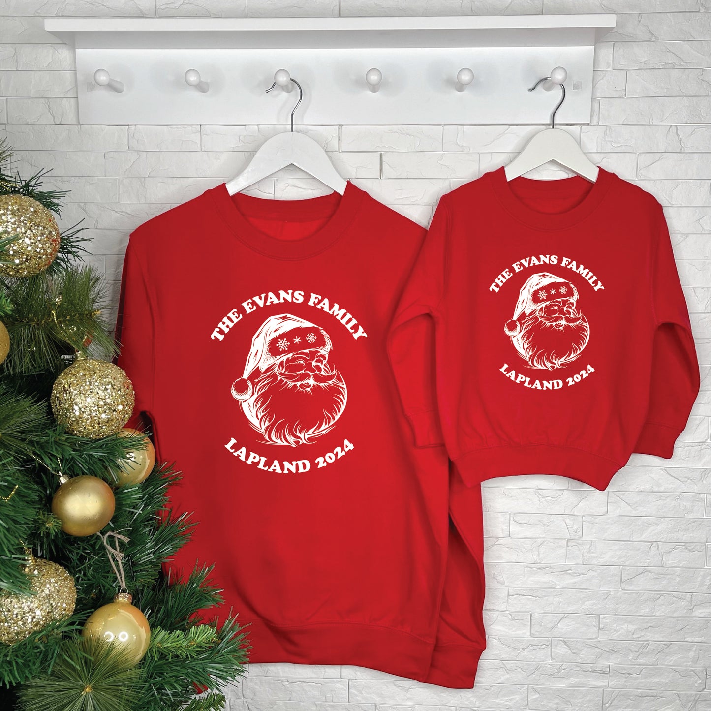 Santa Family Lapland Matching Christmas Jumpers