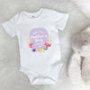 Personalised Happy First Mother's Day Floral Lilac Babygrow