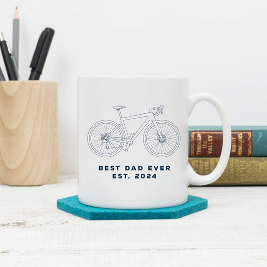 Best Dad Ever Personalised Cycling Mug