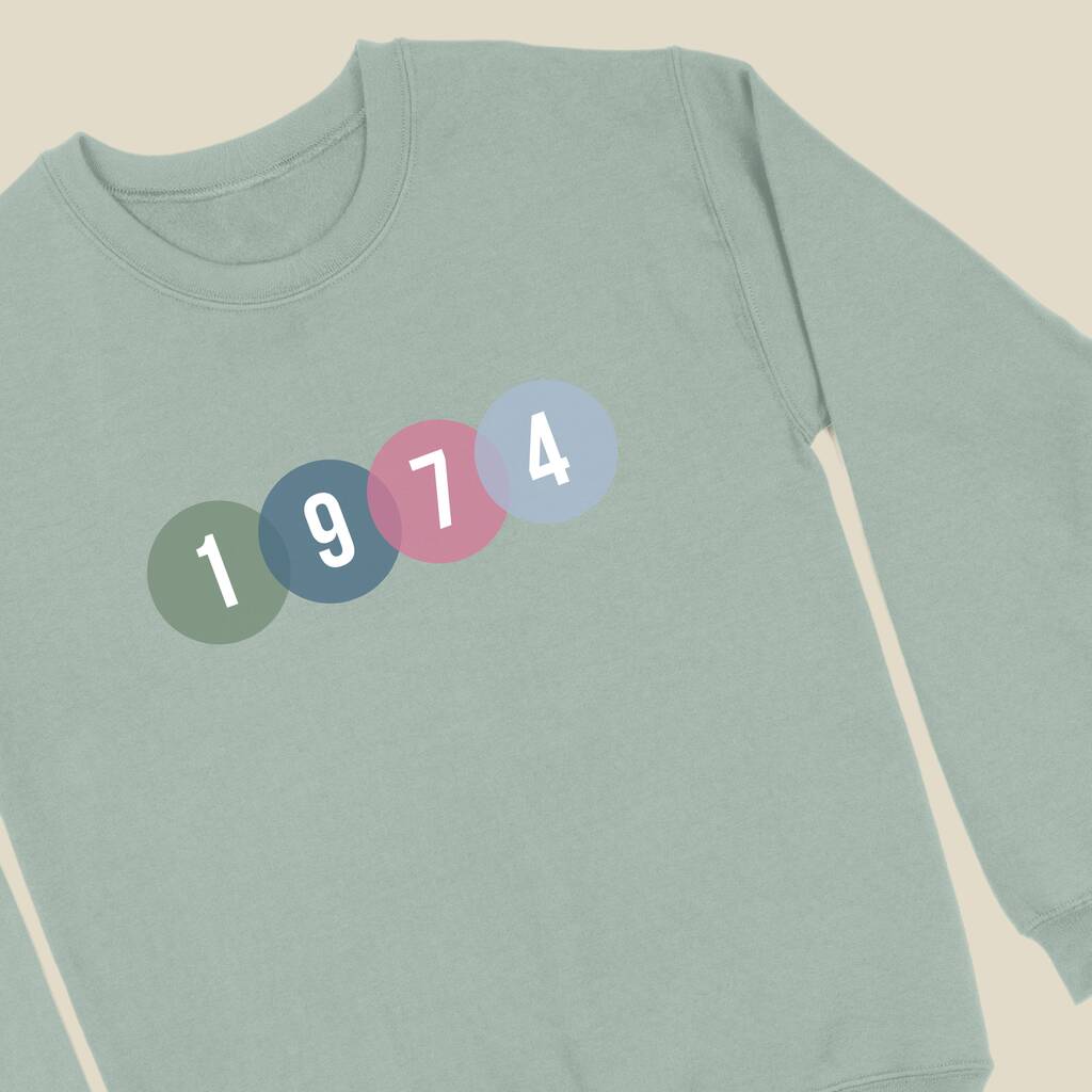 Birth Year Circle Sweatshirt