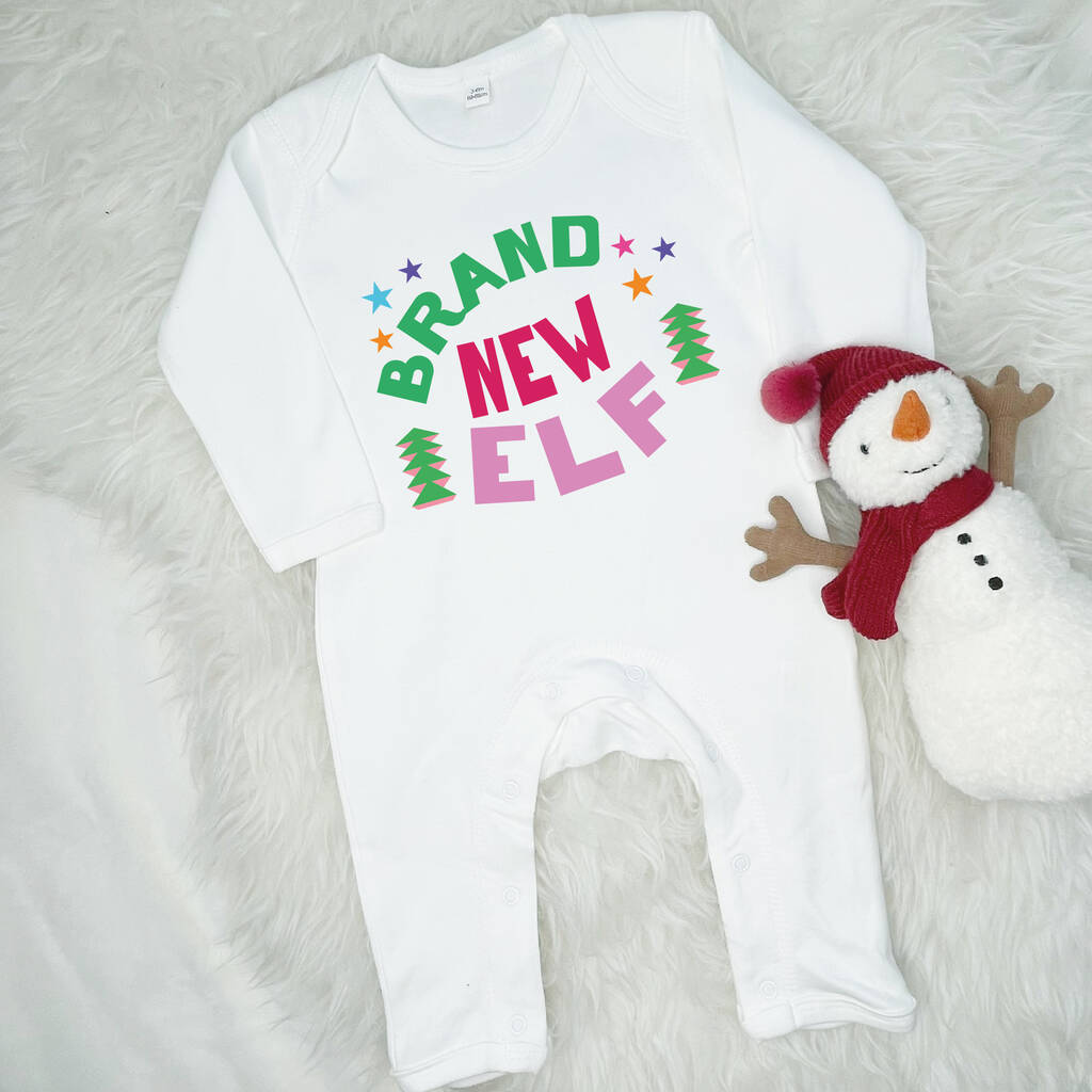 Brand New Elf Christmas Baby Rompersuit