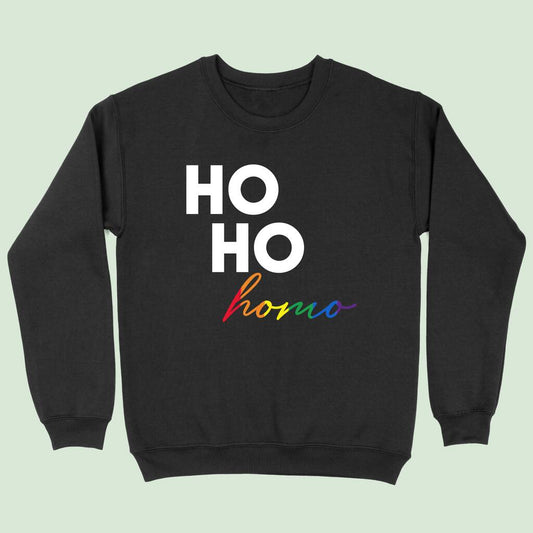 Ho Ho Homo Rainbow Lgbtq+ Christmas Jumper