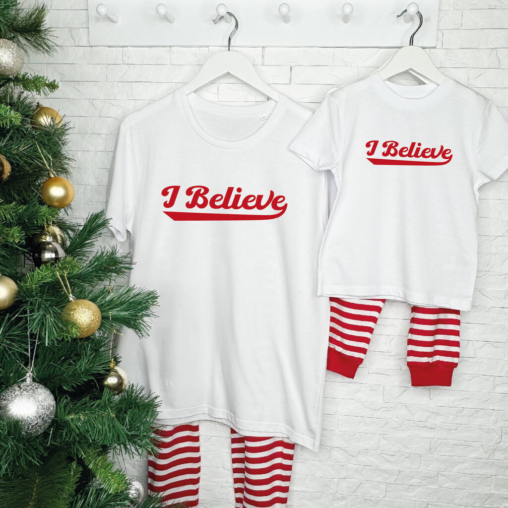 Kid's I Believe College Style Matching Family Pyjamas