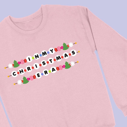 In My Christmas Era Friendship Bracelet Sweatshirt