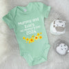 Personalised Mothers Day Babygrow With Daffodils