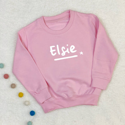 Personalised Kids Sweatshirt With Star