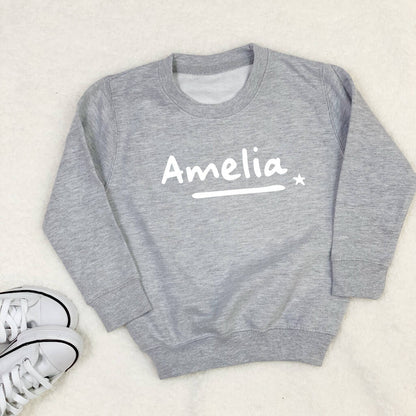 Personalised Kids Sweatshirt With Star