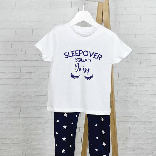 Personalised Sleepover Pyjamas With Eyelashes