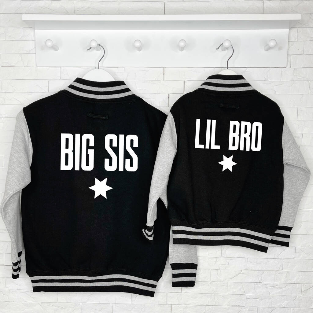 Sibling Varsity Jacket Set For Brothers Or Sisters