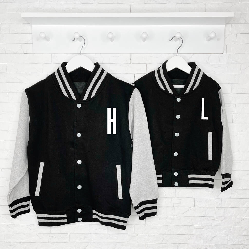 Sibling Varsity Jacket Set For Brothers Or Sisters