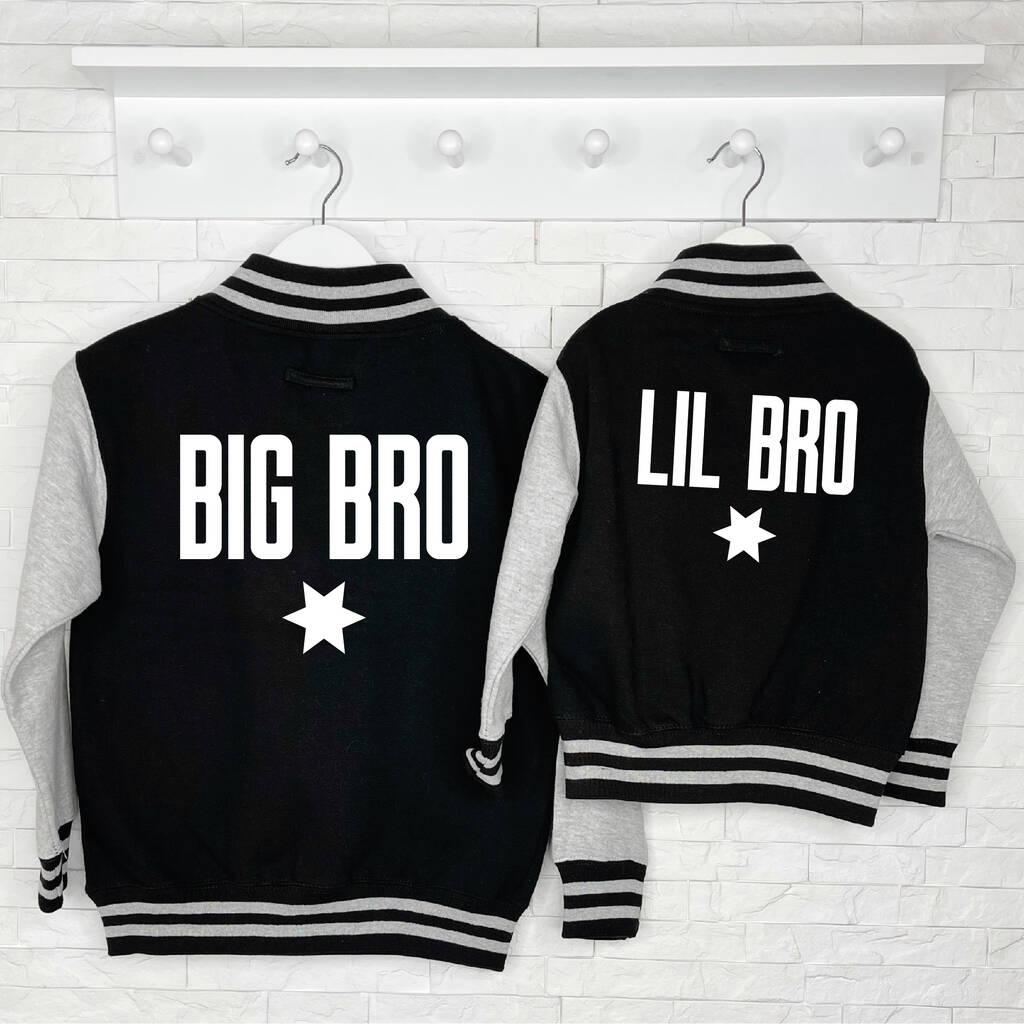 Sibling Varsity Jacket Set For Brothers Or Sisters