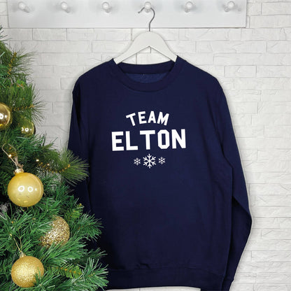 Team Christmas. Personalised Christmas Song Jumper