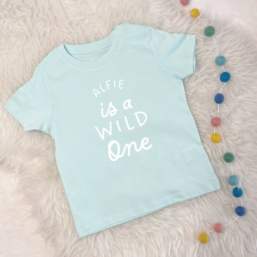 Wild One Personalised First Birthday T Shirt