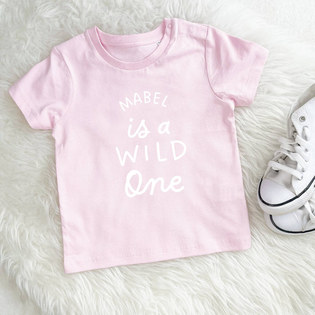 Wild One Personalised First Birthday T Shirt