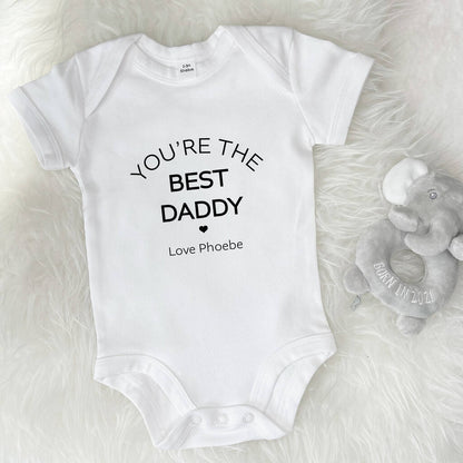 You're The Best Daddy Personalised Baby Grow