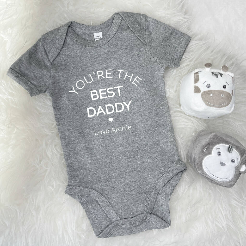 You're The Best Daddy Personalised Baby Grow