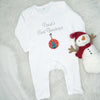 Bright Bauble Personalised First Christmas Rompersuit