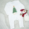 Christmas Tree Personalised Christmas Baby Outfit