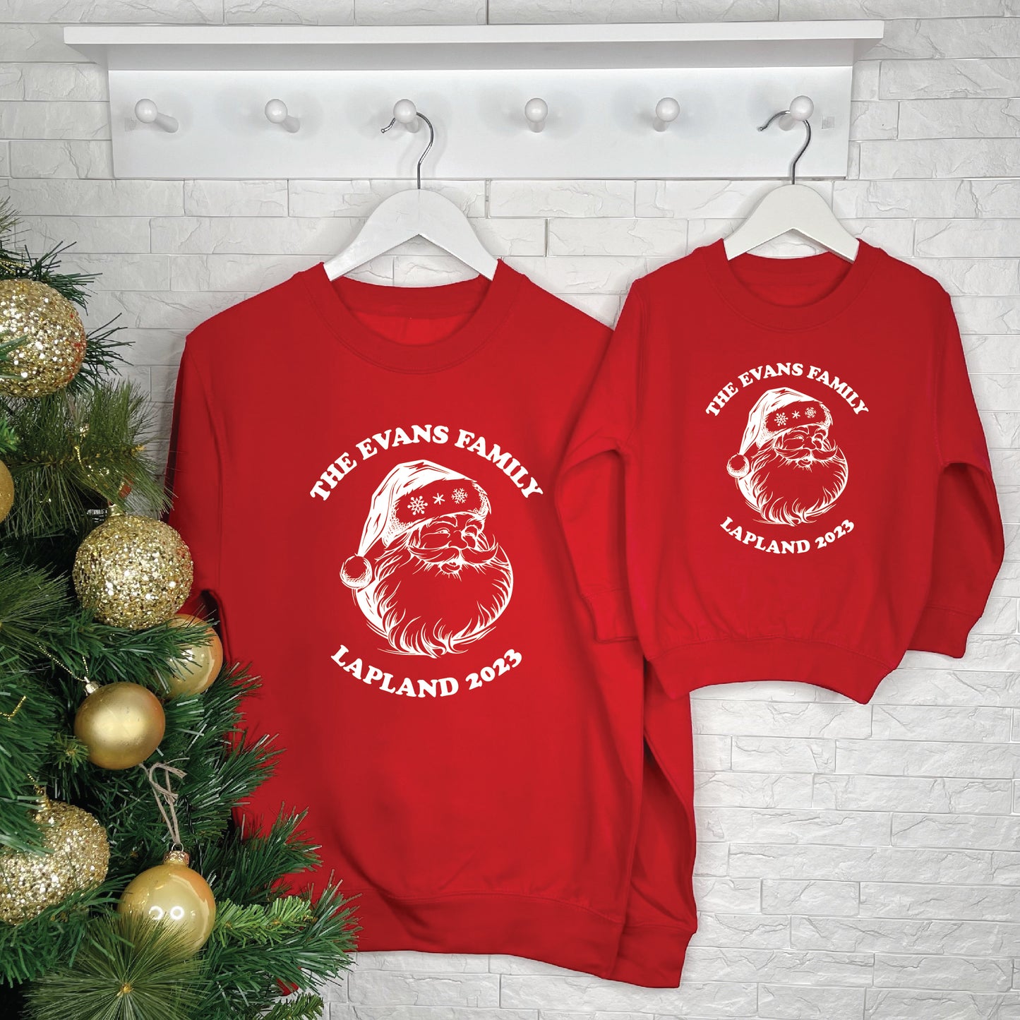 Santa Family Lapland Matching Christmas Jumpers