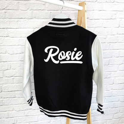 Kids Personalised Varsity Jacket