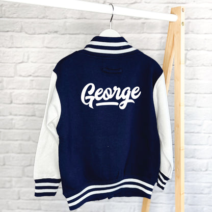 Kids Personalised Varsity Jacket