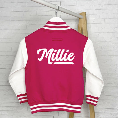 Kids Personalised Varsity Jacket