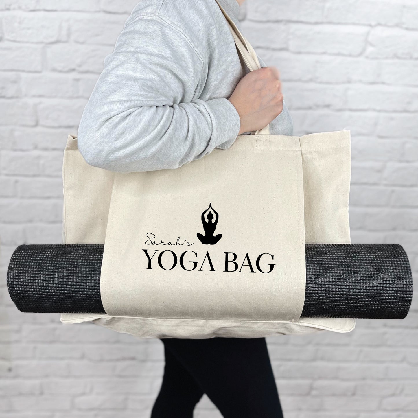 Personalised Organic Yoga Bag