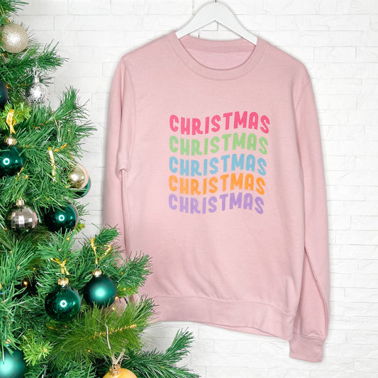 Wavy Christmas Kitsch Christmas Jumper