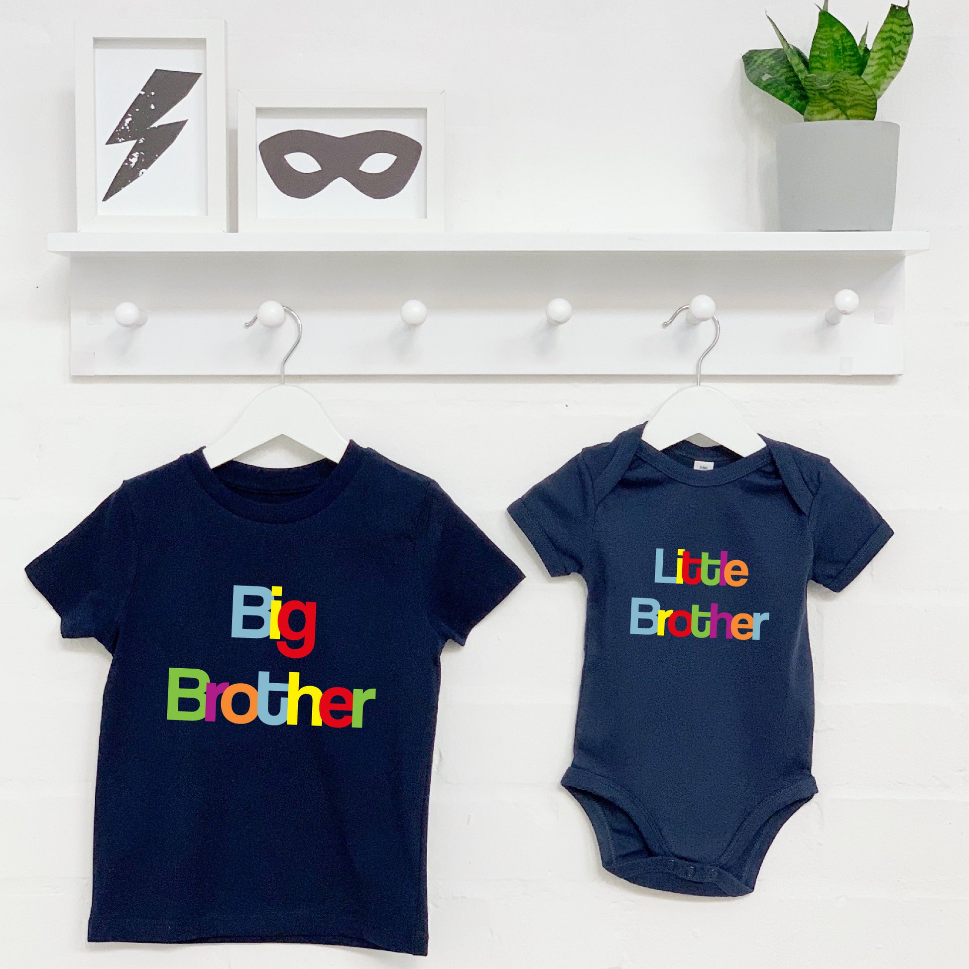 Big Bro Lil Bro / Big Sis Lil Sis Multicoloured Set - Lovetree Design