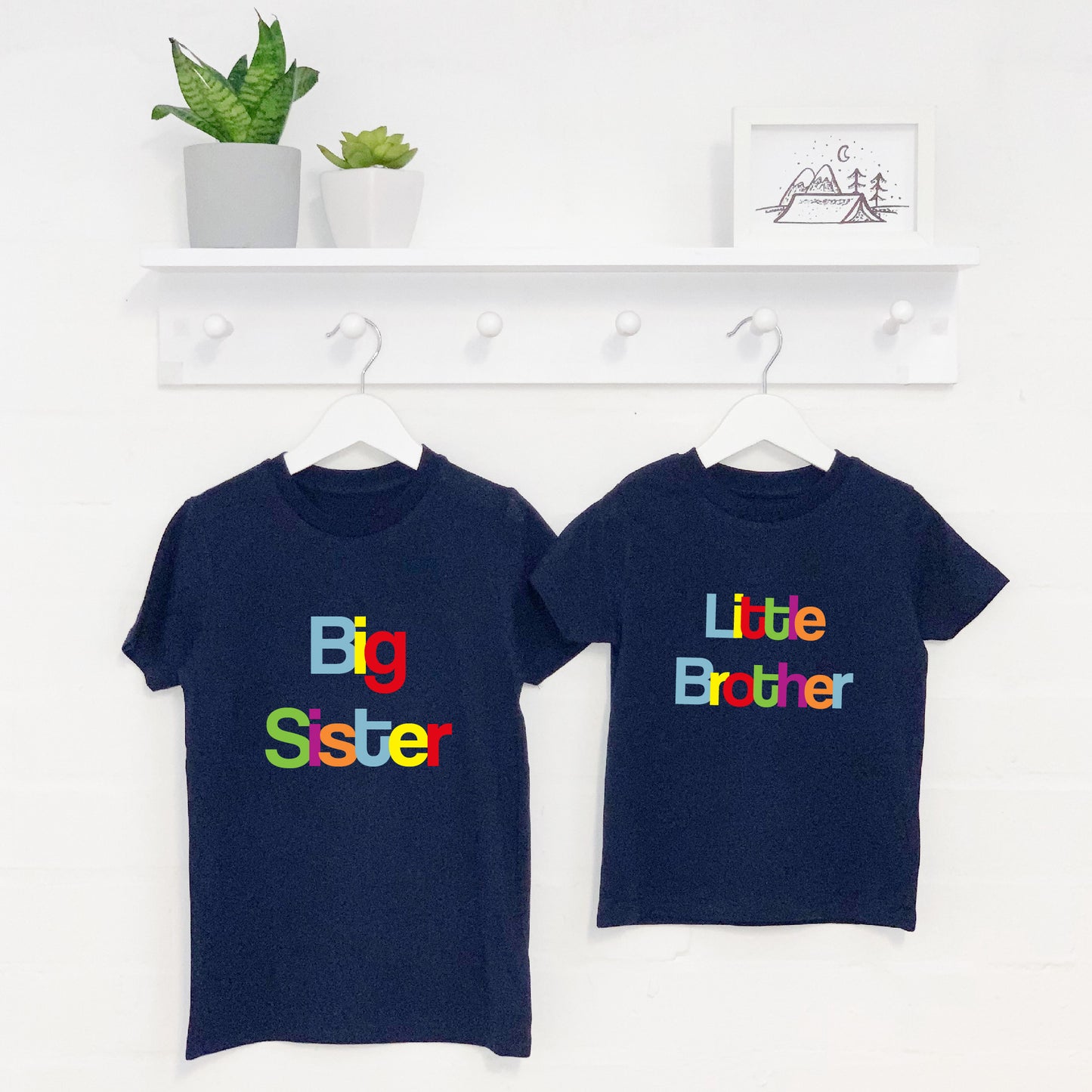 Big Bro Lil Bro / Big Sis Lil Sis Multicoloured Set - Lovetree Design