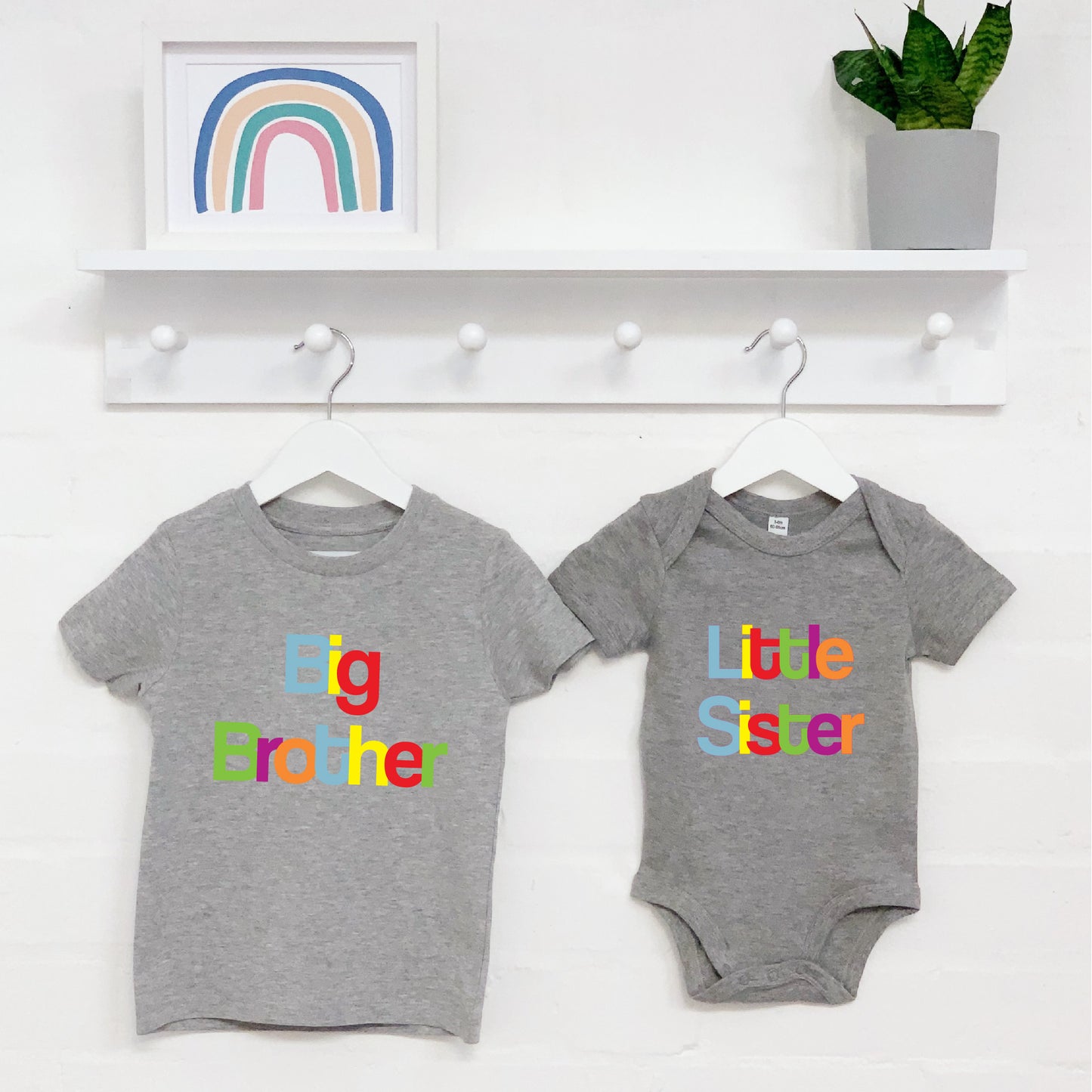 Big Bro Lil Bro / Big Sis Lil Sis Multicoloured Set - Lovetree Design