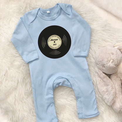 'Totally Awesome Records' Personalised Baby Rompersuit - Lovetree Design