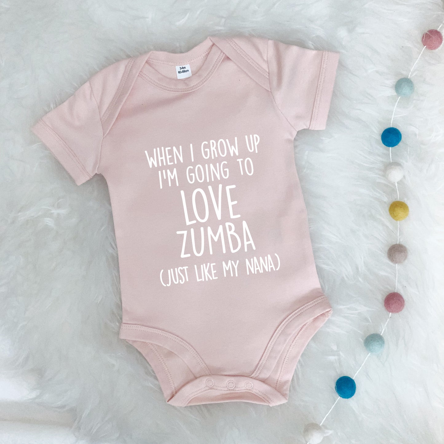 When I Grow up, I'm going to Love....like Grandma Personalised Babygrow - Lovetree Design