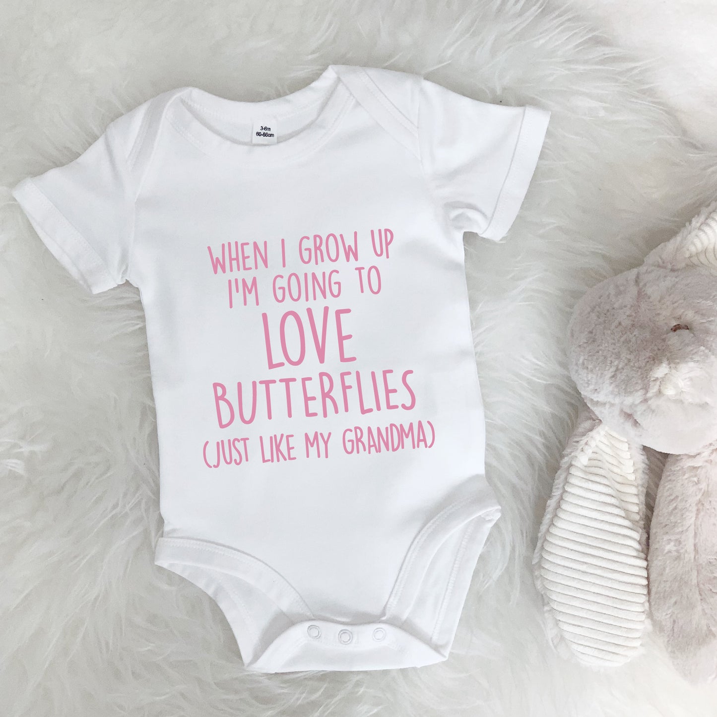 When I Grow up, I'm going to Love....like Grandma Personalised Babygrow - Lovetree Design